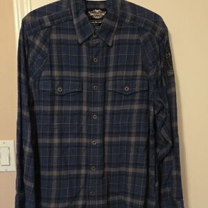 Harley-Davidson Navy Checkered Shirt
